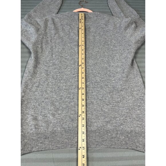 Johnston of Elgin Made in Scotland Sweater Mens Size 46 Gray Wool Pullover Crew - Picture 8 of 8
